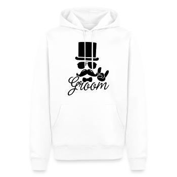 Bräutigam hochzeit Junggesellen-abschied party - Männer Premium Bio Hoodie - Weiß - Vorne - Nico (187cm)