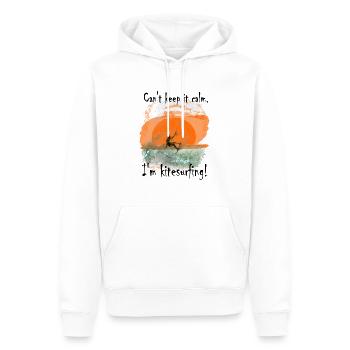 Kitesurfen - Männer Premium Bio Hoodie - Weiß - Vorne - Nico (187cm)