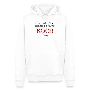 This is how a really cool cook looks. - Men’s Premium Organic Hoodie - white - Front - Nico (187cm)