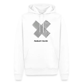 Gaffa Tape Satire Gaffer - Sweat à capuche Premium bio Homme - blanc - Devant - Nico (187cm)