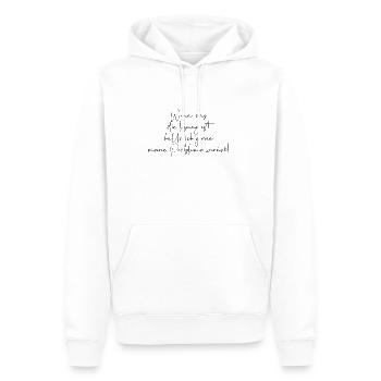 Wenn das die Lösung ist... - Männer Premium Bio Hoodie - Weiß - Vorne - Nico (187cm)