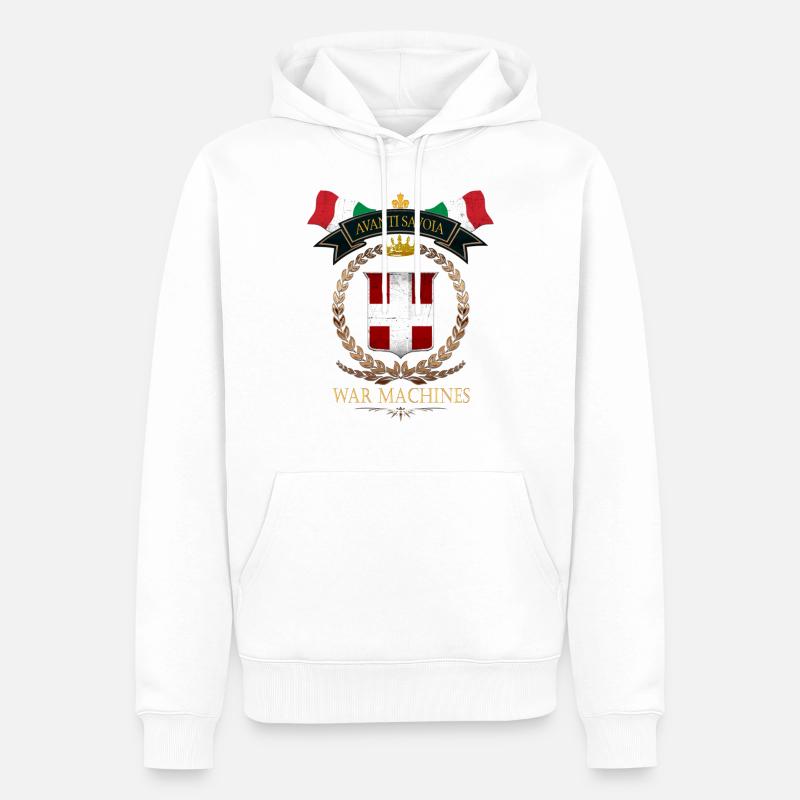 FORWARD SAVOY - Männer Premium Bio Hoodie - Weiß