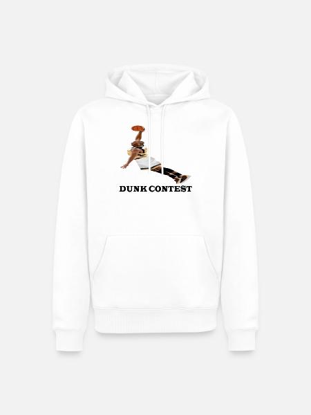 Print "basketball" - Men’s Premium Organic Hoodie - white