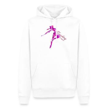 TWIRLING-BATON - Sweat à capuche Premium bio Homme - blanc - Devant - Nico (187cm)