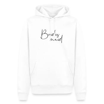 Demoiselle d'honneur - Sweat à capuche Premium bio Homme - blanc - Devant - Nico (187cm)