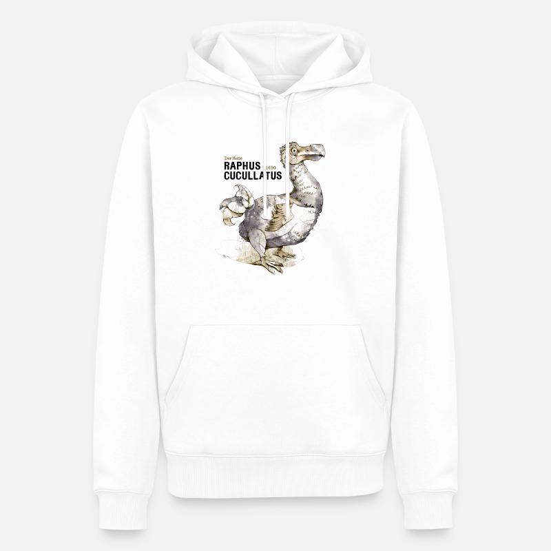 Dodo - Männer Premium Bio Hoodie - Weiß