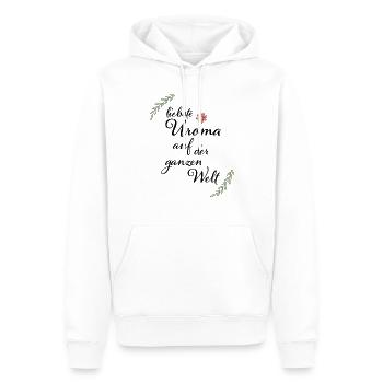 Beste Uroma Geschenk für die liebste Uroma - Männer Premium Bio Hoodie - Weiß - Vorne - Nico (187cm)