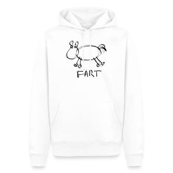 Pferd Pferde Horse Fäert Färt Pony Kinderzeichnung - Männer Premium Bio Hoodie - Weiß - Vorne - Nico (187cm)