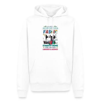 Quilter Gift n’achètera pas de tissu tant que je n’utilisera pas Stash - Sweat à capuche Premium bio Homme - blanc - Devant - Nico (187cm)