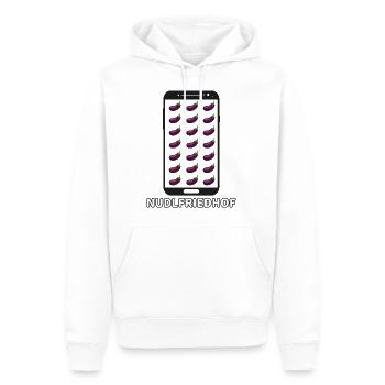 Lustiges Nudlfriedhof Politik #beidlgate - Männer Premium Bio Hoodie - Weiß - Vorne - Nico (187cm)