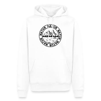 Nature - Natur - Naturliebhaber - Männer Premium Bio Hoodie - Weiß - Vorne - Nico (187cm)