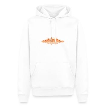 Berge Reflektion - - Männer Premium Bio Hoodie - Weiß - Vorne - Nico (187cm)