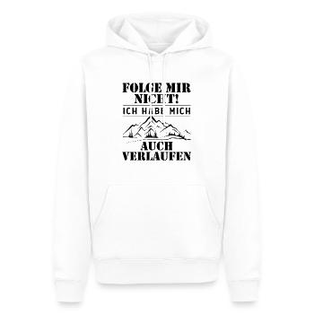Folge Mir nicht - - Männer Premium Bio Hoodie - Weiß - Vorne - Nico (187cm)