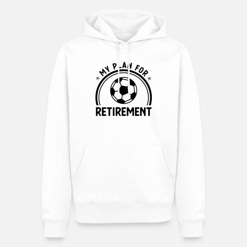 Mon plan de retraite - - Sweat à capuche Premium bio Homme - blanc