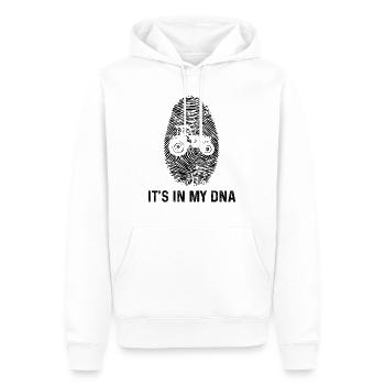 Es ist in meiner DNA - (2) - Männer Premium Bio Hoodie - Weiß - Vorne - Nico (187cm)