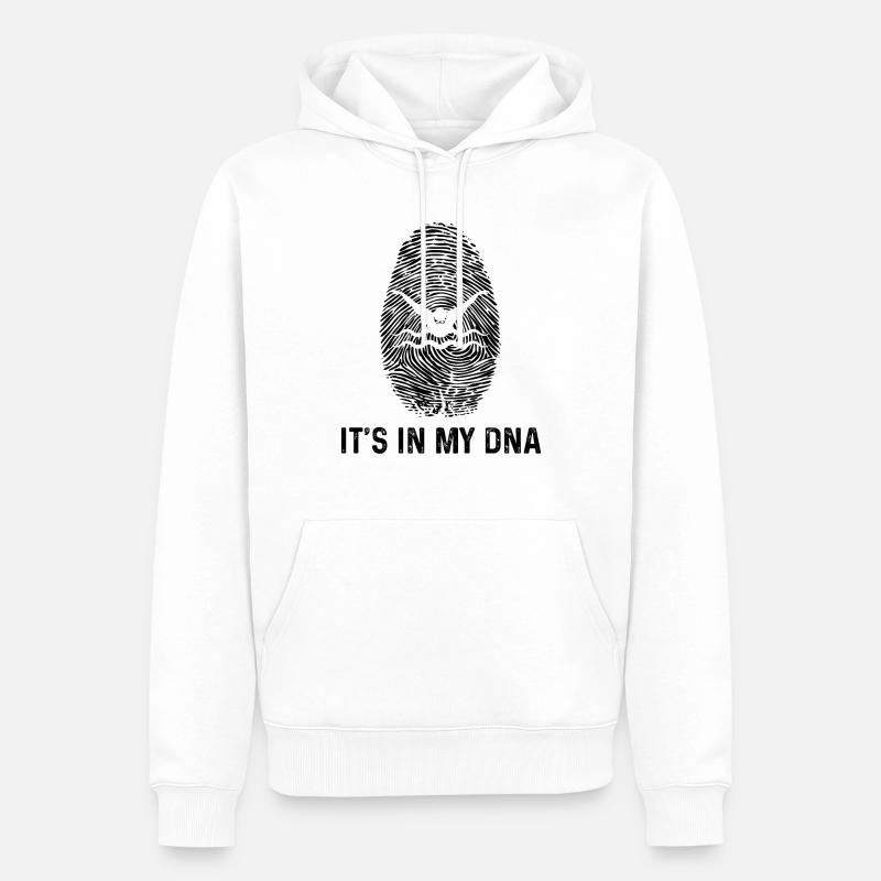 C’est dans mon ADN - - Sweat à capuche Premium bio Homme - blanc