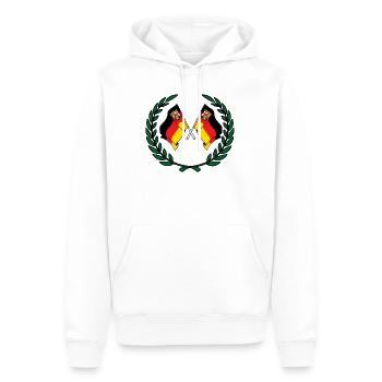 laggen Couronne de laurier de Rhénanie-Palatinat - Sweat à capuche Premium bio Homme - blanc - Devant - Nico (187cm)