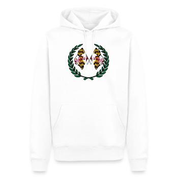 Flaggen USA Maryland Lorbeerkranz - Männer Premium Bio Hoodie - Weiß - Vorne - Nico (187cm)