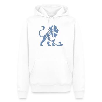 Löwe Eishockey Silhouette - Sweat à capuche Premium bio Homme - blanc - Devant - Nico (187cm)