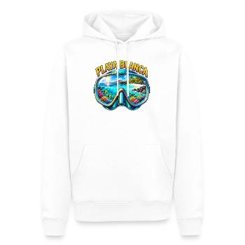 Playa Blanca Lanzarote Tauchen Schnorcheln Urlaub - Männer Premium Bio Hoodie - Weiß - Vorne - Nico (187cm)