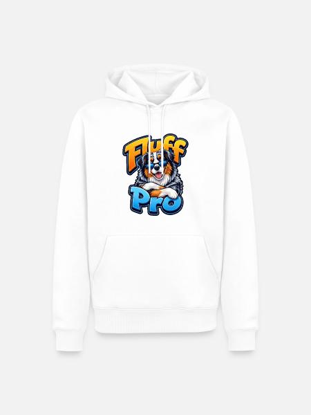 Australian Shepherd - Männer Premium Bio Hoodie - Weiß