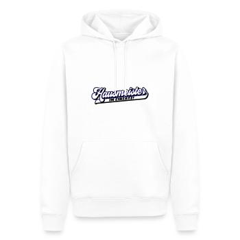 Farben änderbar | Hausmeister im Einsatz! - Männer Premium Bio Hoodie - Weiß - Vorne - Nico (187cm)