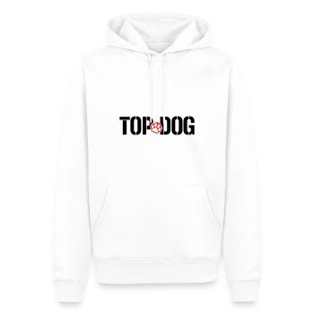 Farben änderbar | Top Dog - Bester Hund TOPDOG - Männer Premium Bio Hoodie - Weiß - Vorne - Nico (187cm)