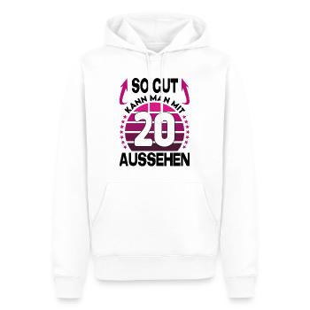 Geburtstag 20 Jahre So gut aussehen Retro Vintage - Männer Premium Bio Hoodie - Weiß - Vorne - Nico (187cm)