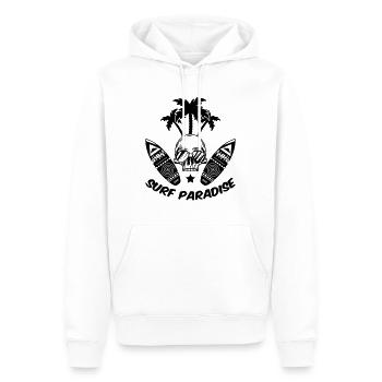 surf paradise - Männer Premium Bio Hoodie - Weiß - Vorne - Nico (187cm)