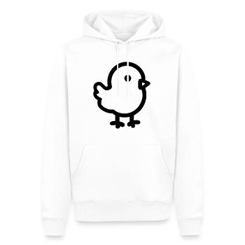 Küken - Männer Premium Bio Hoodie - Weiß - Vorne - Nico (187cm)