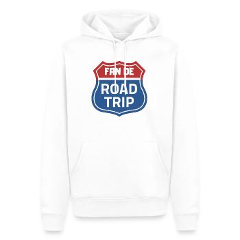 Fan de RoadTrip - Sweat à capuche Premium bio Homme - blanc - Devant - Nico (187cm)