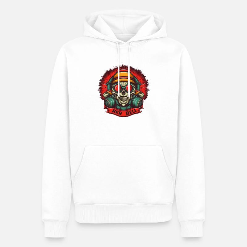 Atomar - Männer Premium Bio Hoodie - Weiß