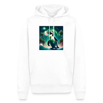Hulafus 🧊🧊🧊 - Männer Premium Bio Hoodie - Weiß - Vorne - Nico (187cm)