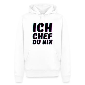 Ich Chef du Nix Spruch Big Boss - Männer Premium Bio Hoodie - Weiß - Vorne - Nico (187cm)