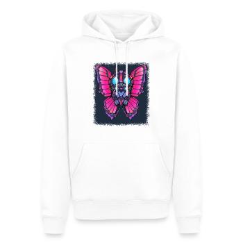 anniversaire cadeau cool cadeau nature insectes humour - Sweat à capuche Premium bio Homme - blanc - Devant - Nico (187cm)