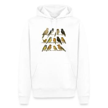 Vogelbeobachter Vogelliebhaber - Männer Premium Bio Hoodie - Weiß - Vorne - Nico (187cm)