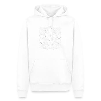 Dia De Los Muertos Mexico Sugar Skull Mexican - Men’s Premium Organic Hoodie - white - Front - Nico (187cm)