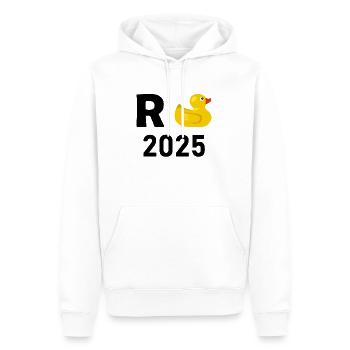 Ente Rente 2025 Pension Ruhestand Opa Oma Rentner - Männer Premium Bio Hoodie - Weiß - Vorne - Nico (187cm)