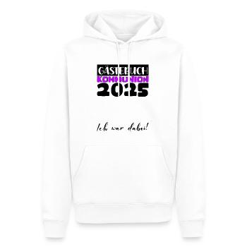 Communion 2025 Guest Book Gift Girls Boys - Men’s Premium Organic Hoodie - white - Front - Nico (187cm)