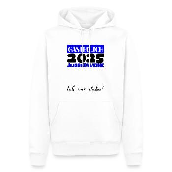 Jugendweihe 2025 Livre d’or Cadeau Filles Garçons - Sweat à capuche Premium bio Homme - blanc - Devant - Nico (187cm)