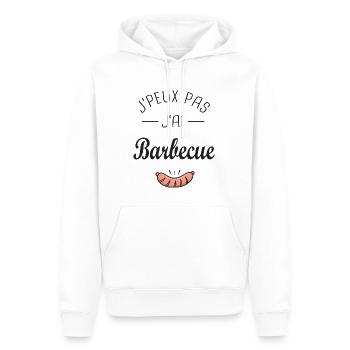 J'peux pas j'ai Barbecue BBQ cadeau homme papa - Sweat à capuche Premium bio Homme - blanc - Devant - Nico (187cm)
