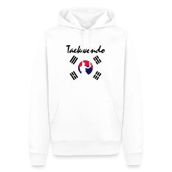Taekwondo - Männer Premium Bio Hoodie - Weiß - Vorne - Nico (187cm)