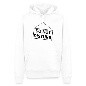 Do Not Disturb - Men’s Premium Organic Hoodie - white - Front - Nico (187cm)