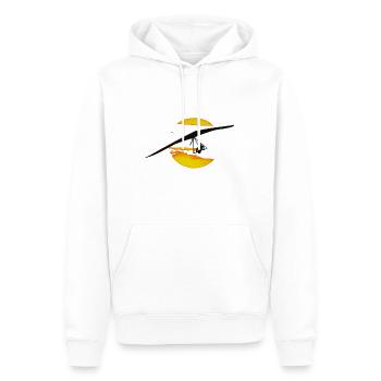 Drachenflieger - Männer Premium Bio Hoodie - Weiß - Vorne - Nico (187cm)