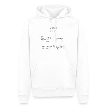 Science - Männer Premium Bio Hoodie - Weiß - Vorne - Nico (187cm)