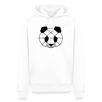 Poly Panda - Männer Premium Bio Hoodie - Weiß - Vorne - Nico (187cm)