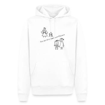 From princess to wife - Men’s Premium Organic Hoodie - white - Front - Nico (187cm)