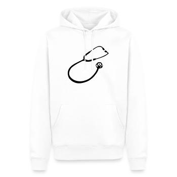 Stethoscope doctor - Men’s Premium Organic Hoodie - white - Front - Nico (187cm)