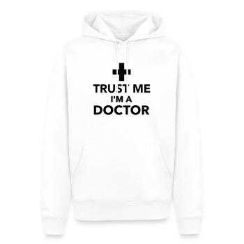 Trust me I'm a Doctor - Sweat à capuche Premium bio Homme - blanc - Devant - Nico (187cm)