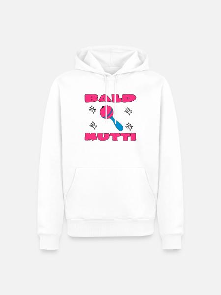Bald mutti - Men’s Premium Organic Hoodie - white